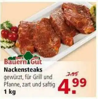 Multi Markt Bauern Gut Nackensteaks Angebot