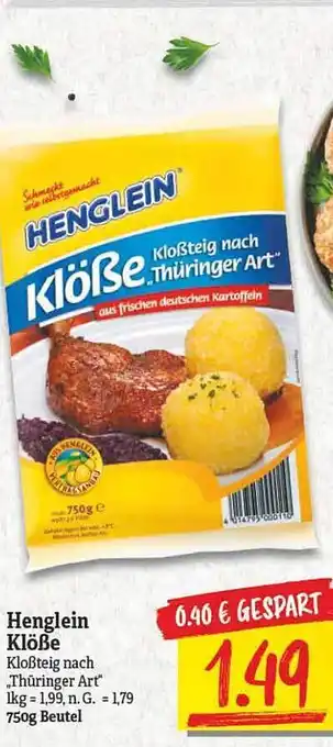 NP Discount Henglein klöße Angebot