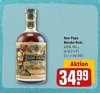 REWE Kaufpark Don papa baroko rum Angebot