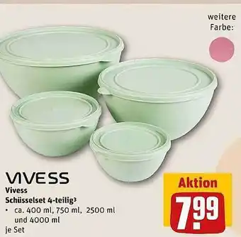 REWE Kaufpark Vivess schüsselset 4-teilig Angebot