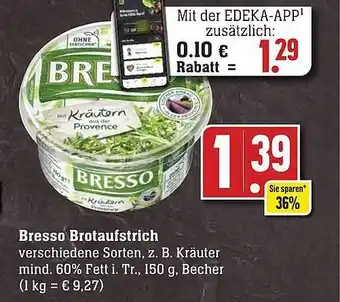 Scheck-in-Center Bresso brotaufstrich Angebot