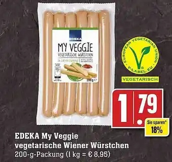 Scheck-in-Center Edeka my veggie vegetarische wiener würstchen Angebot