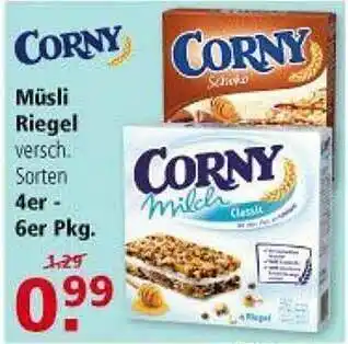 Multi Markt Corny Müsli Riegel Angebot