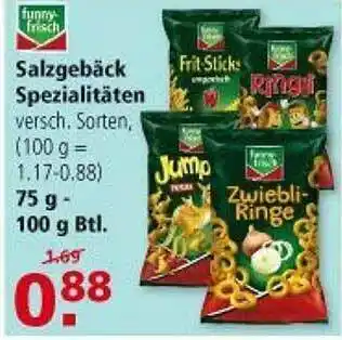 Multi Markt Funny-frisch Salzgebäck Spezialitäten Angebot