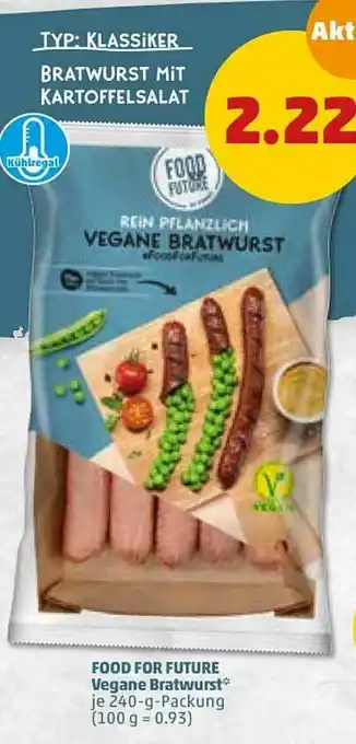 PENNY Food For Future Vegane Bratwurst Angebot