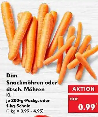 Kaufland Snackmöhren oder dtsch. möhren Angebot