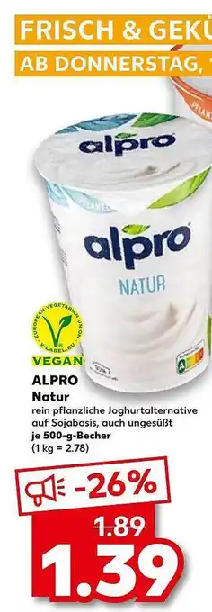 Kaufland Alpro natur Angebot