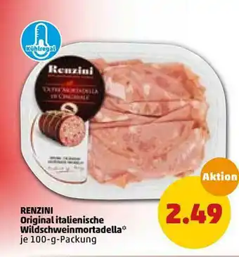 PENNY Renzini Original Italienische Wildschweinmortadella Angebot