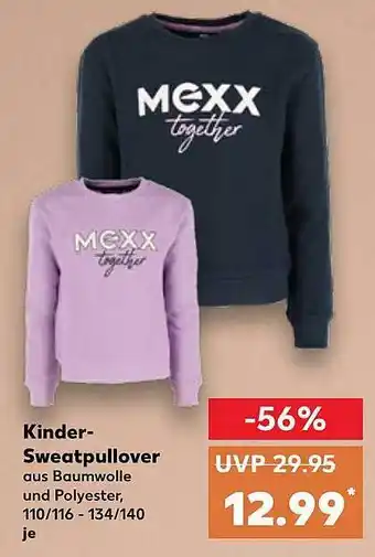 Kaufland Mexx kinder-sweatpullover Angebot