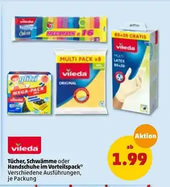 PENNY Vileda Tücher, Schwämme Oder Handschuhe Im Vorteilspack Angebot