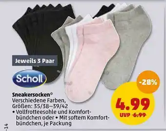 PENNY Scholl Sneakersocken Angebot