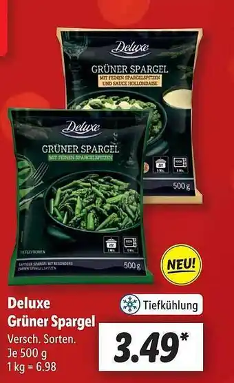 Lidl Deluxe grüner spargel Angebot