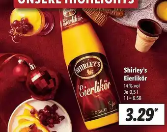 Lidl Shirley's eierlikör Angebot