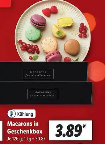 Lidl Macarons in geschenkbox Angebot