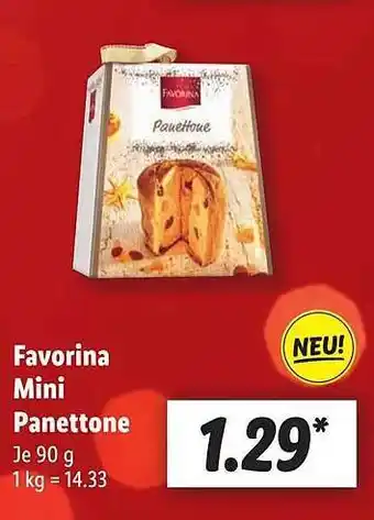 Lidl Favorina mini panettone Angebot