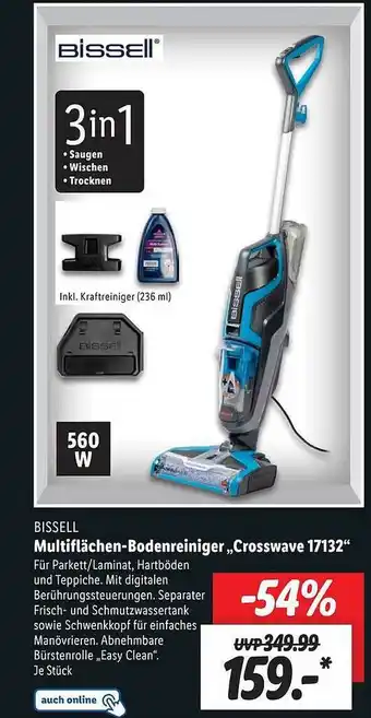 Lidl Bissell multiflächen-bodenreiniger „crosswave 17132“ Angebot