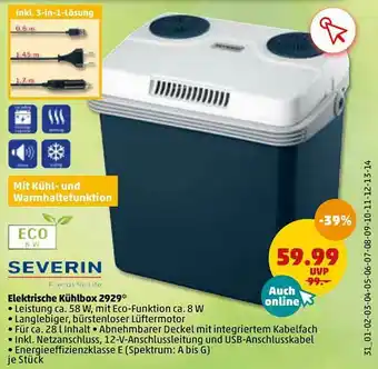 PENNY Severin Elektrische Kühlbox 2929 Angebot