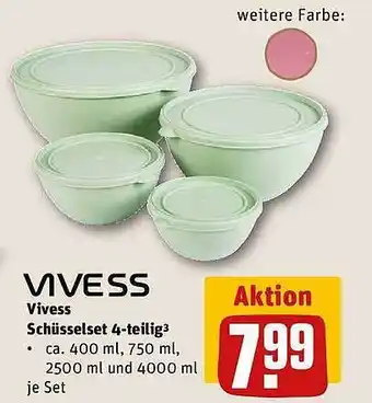 REWE Vivess schüsselset 4-teilig Angebot