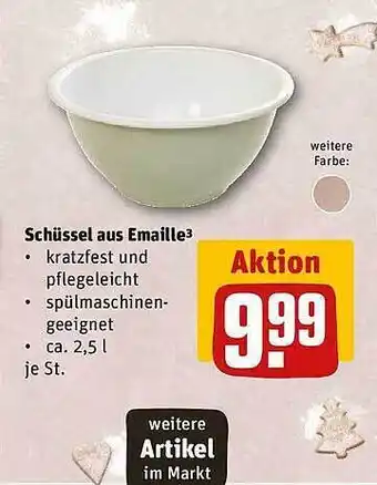 REWE Schüssel aus emaille Angebot