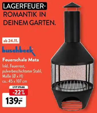 Aldi Nord Buschbeck Feuerschale Mata Angebot