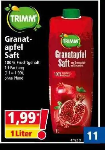 Norma Trimm granatapfel saft Angebot