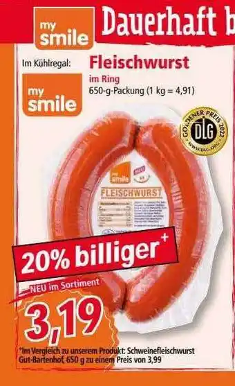 Norma My smile fleischwurst Angebot