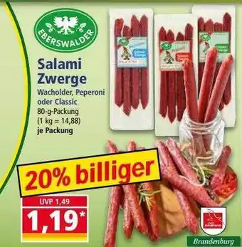 Norma Eberswalder salami zwerge Angebot