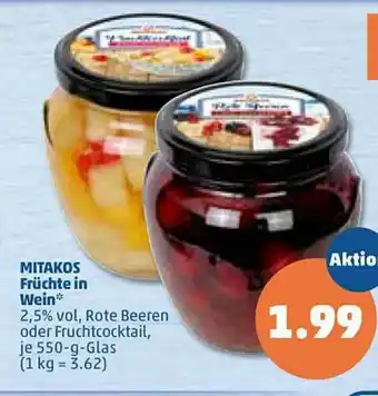 PENNY Mitakos Früchte In Wein Angebot