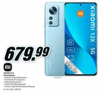 MediaMarkt Xiaomi 12x smartphone Angebot