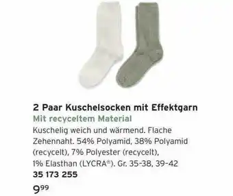 Tchibo 2 paar kuschelsocken mit effektgarn Angebot