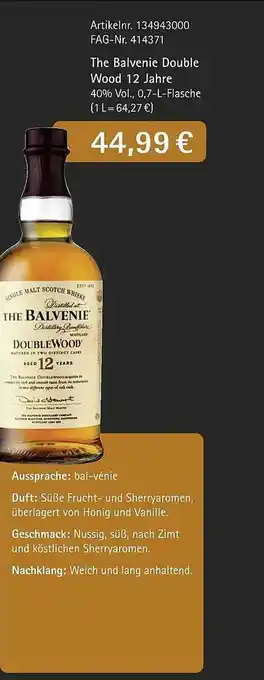 Edeka The balvenie double wood 12 jahre Angebot