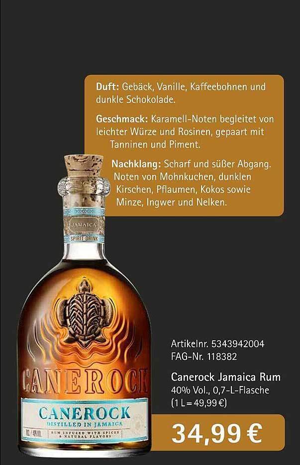 Canerock jamaica rum Angebot bei Edeka