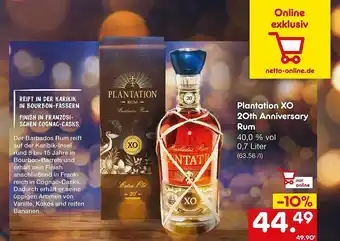 Netto Marken-Discount Plantation xo 20th anniversary rum Angebot