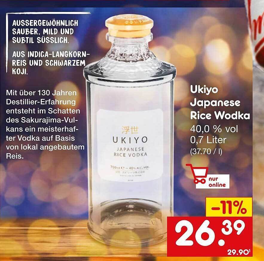 Ukiyo japanese rice wodka Angebot bei Netto MarkenDiscount