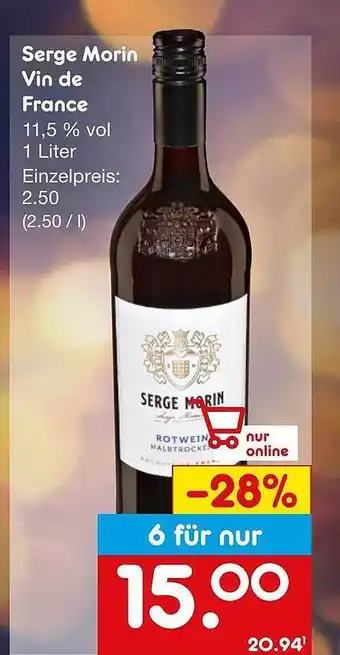 Netto Marken-Discount Serge morin vin de france Angebot