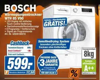 expert Techno Land Bosch wärmepumpentrockner wth85v90 Angebot