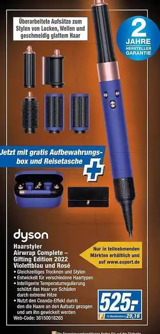 Expert Dyson haarstyler airwrap complete - gifting edition 2022 violettblau und rosé Angebot