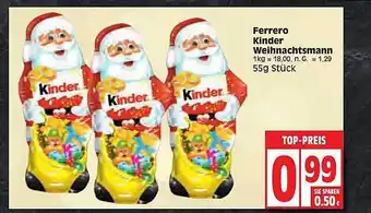 Edeka Ferrero kinder weihnachtsmann Angebot