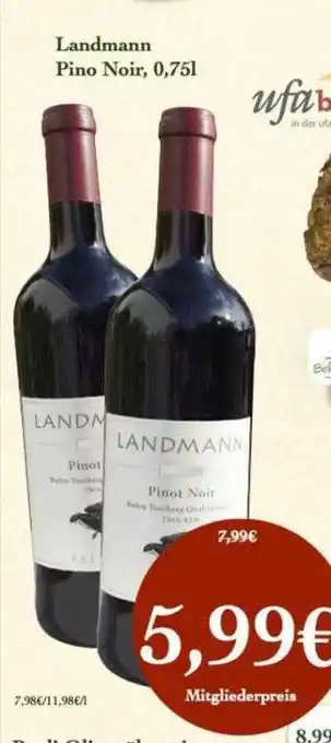 LPG Biomarkt Landmann pino noir Angebot