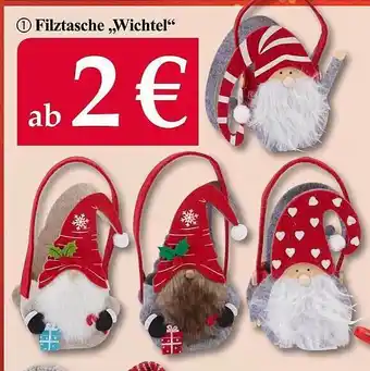 Woolworth Filztasche „wichtel“ Angebot