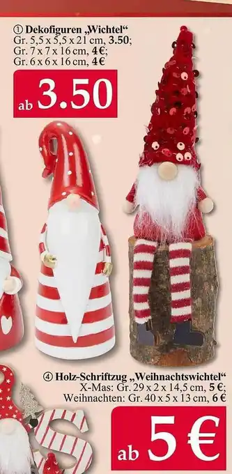 Woolworth Dekofiguren „wichtel“ oder holz-schriftzug „weihnachtswichtel“ Angebot