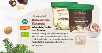 Ebl Naturkost Demeter gildo rachelli italienische eiscreme schokolade, vanille oder tiramisu. Angebot