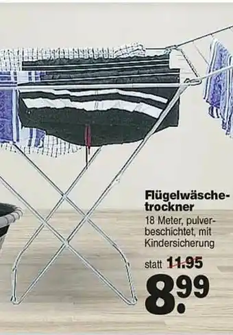 Repo Markt Flügelwäsche Trockner Angebot