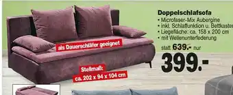 Repo Markt Doppelschlafsofa Angebot