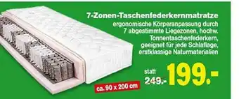 Repo Markt 7-zonen-taschenfederkernmatratze Angebot