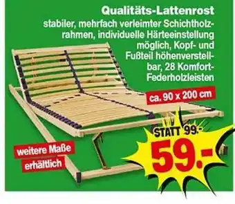 Repo Markt Qualitäts-lattenrost Angebot