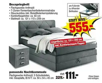 Repo Markt Boxspringbett Angebot