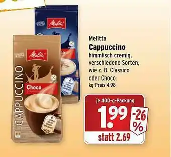 Wasgau Melitta Cappuccino Angebot