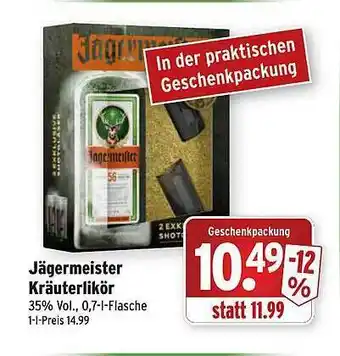 Wasgau Jägermeister Kräuterlikör Angebot