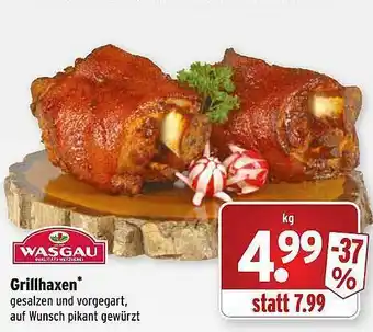 Wasgau Grillhaxen Angebot